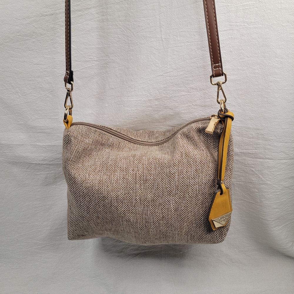 Stylish Tan and Yellow Women's Bag - Picture 4 of 7